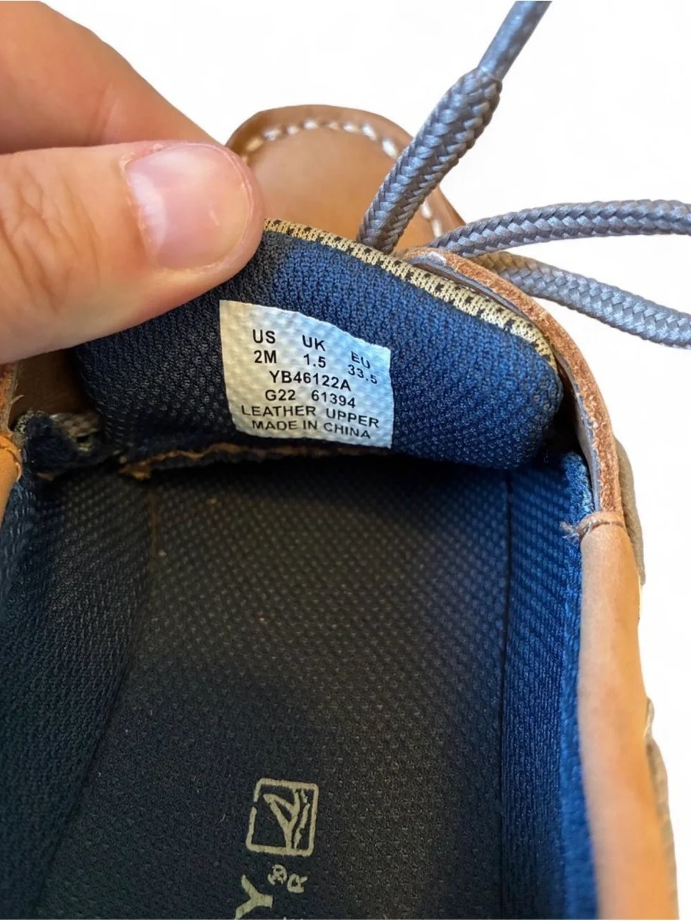 Sperry Lanyard Top Slider Youth Size 2 Great Condition Nautical Boat Shoes